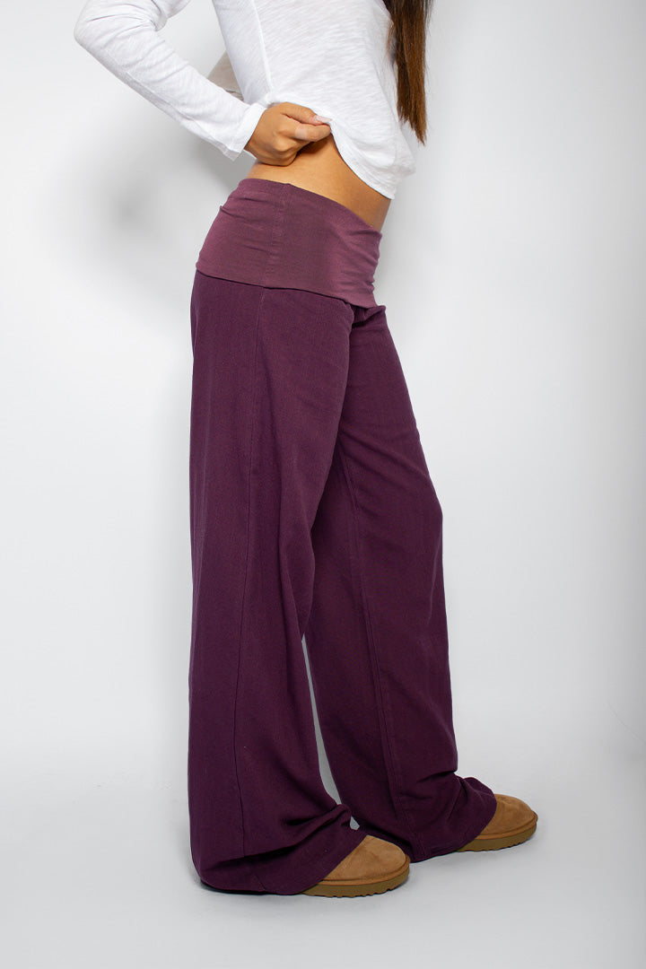 Waistband palazzo pants | Subdued Trusted