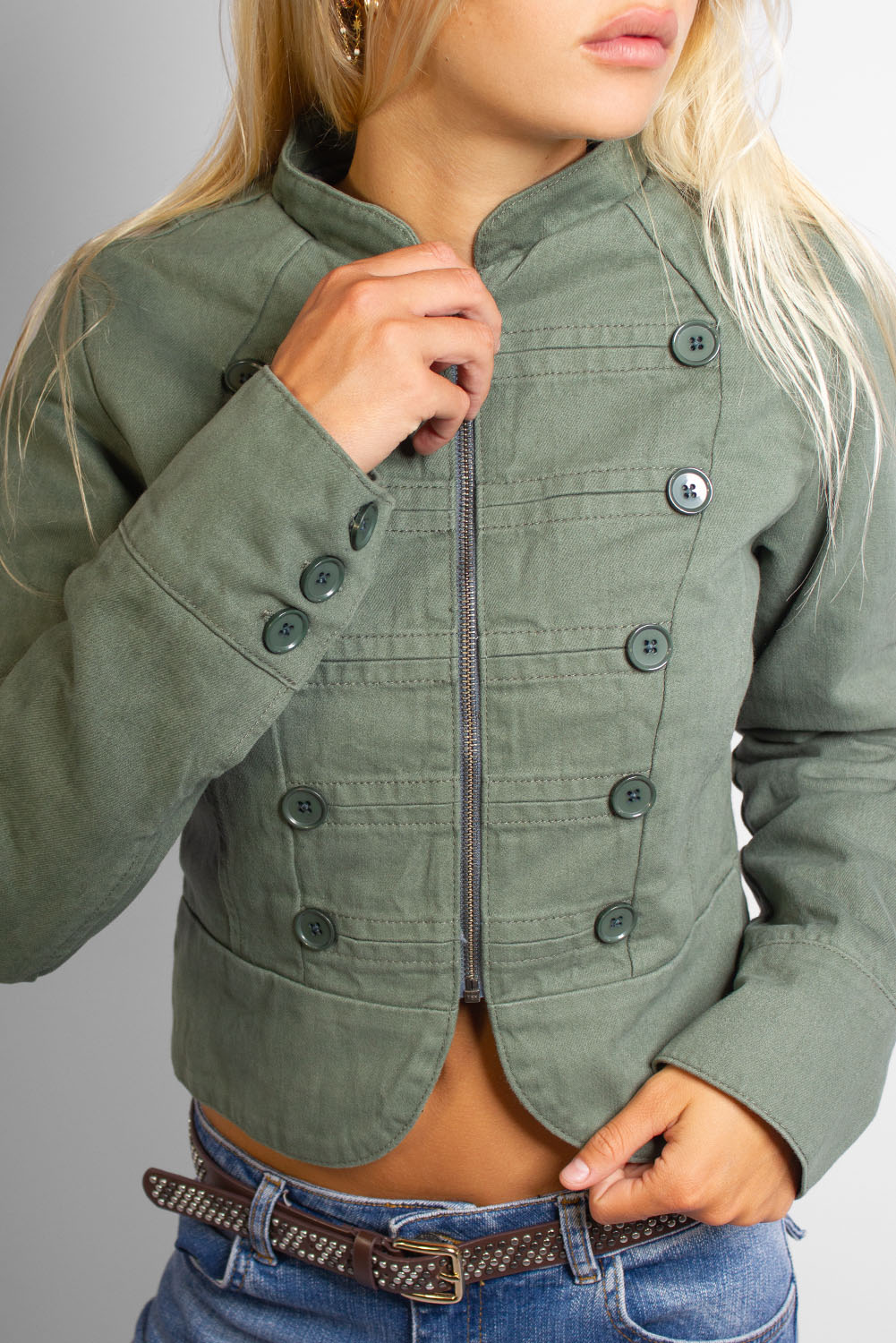 Double-button jacket | Subdued Value