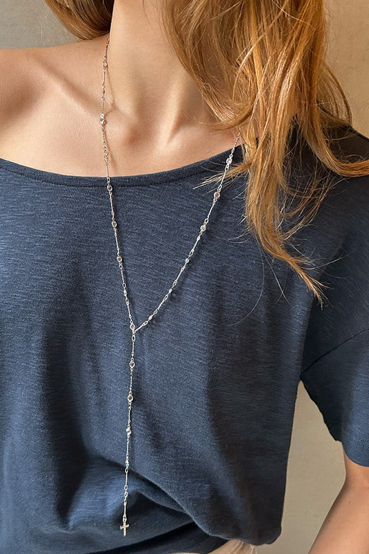 Long necklace with cross | Subdued Smart Buy