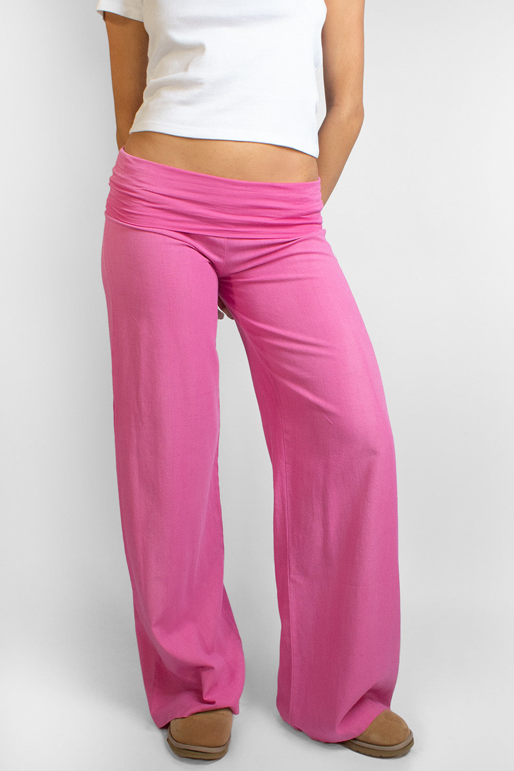 Waistband palazzo pants | Subdued Trusted