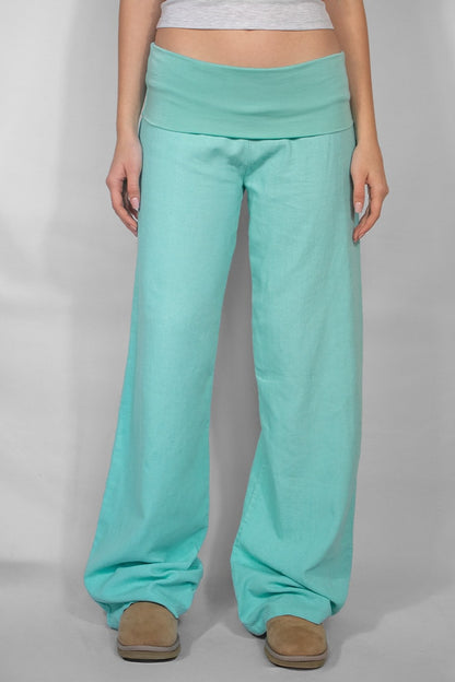Waistband palazzo pants | Subdued Trusted