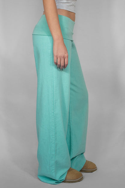 Waistband palazzo pants | Subdued Trusted