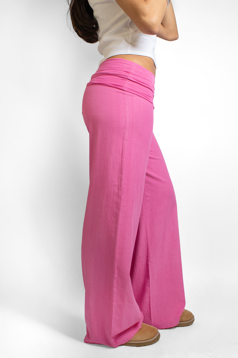 Waistband palazzo pants | Subdued Trusted