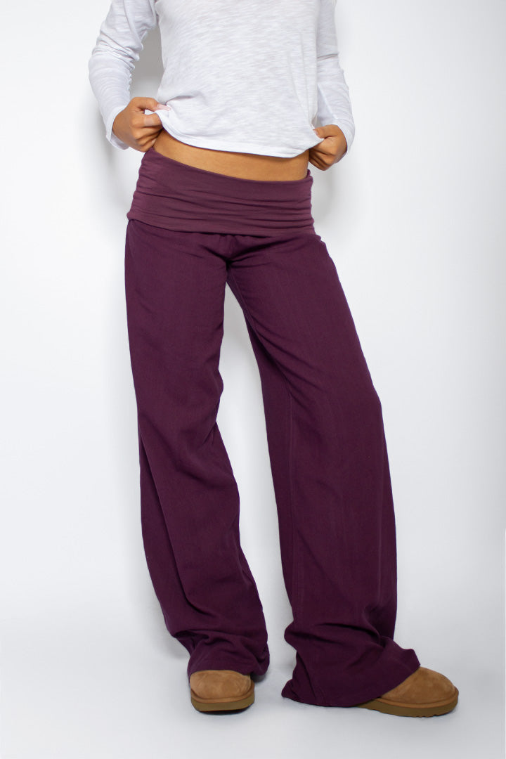 Waistband palazzo pants | Subdued Trusted