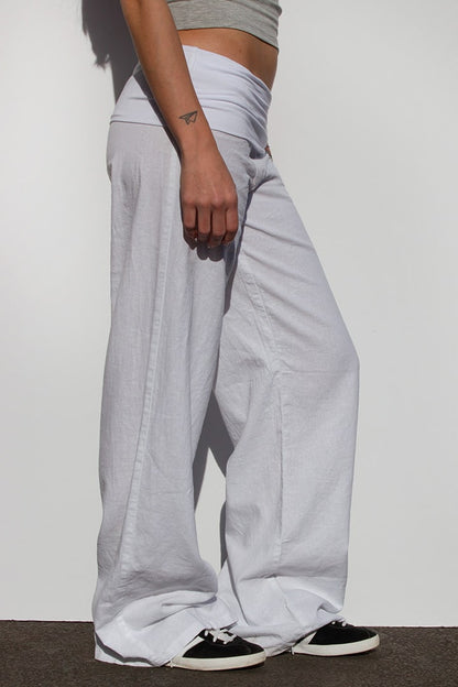 Waistband palazzo pants | Subdued Trusted