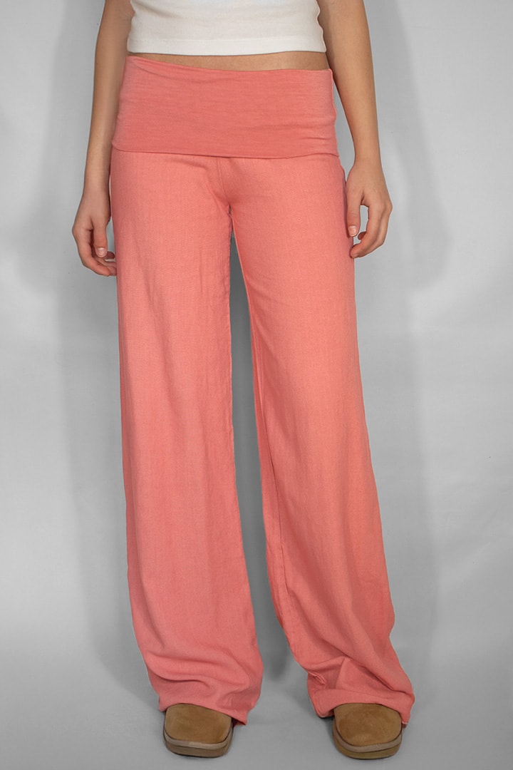 Waistband palazzo pants | Subdued Trusted