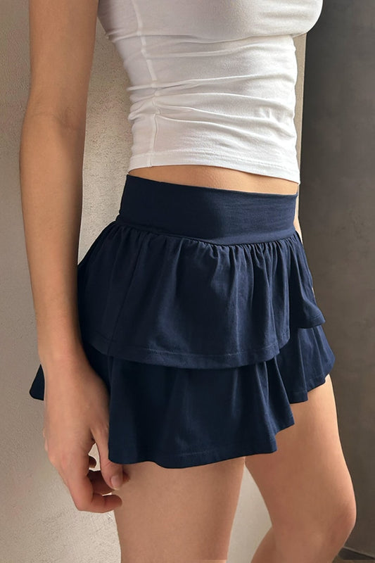 Mini ruffle skirt | Subdued Signature