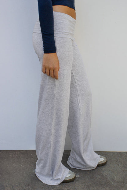 Wide-leg pants with cuffs | Subdued Trending