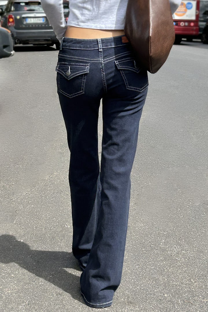 Low waist flared jeans | Subdued Latest
