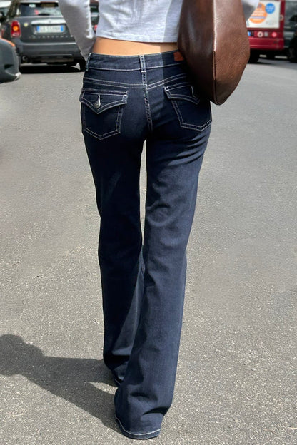 Low waist flared jeans | Subdued Latest
