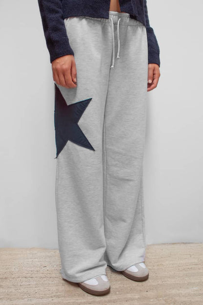 Wide-leg joggers with star | Subdued Smart Buy