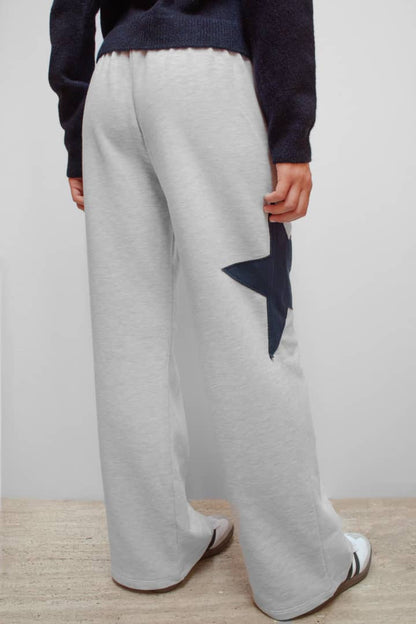Wide-leg joggers with star | Subdued Smart Buy