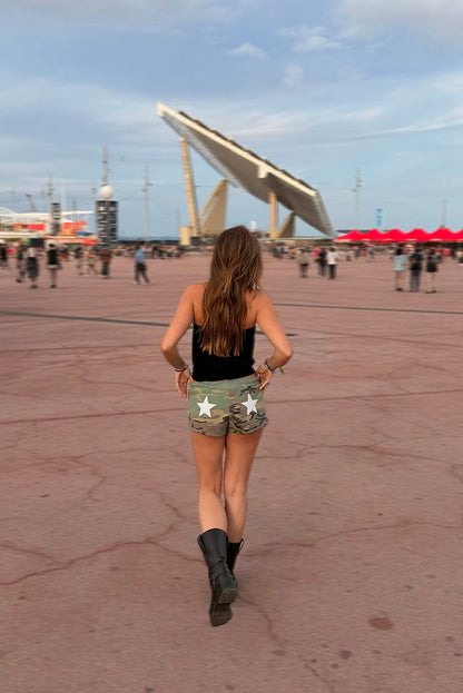 Star patch shorts | Subdued Value