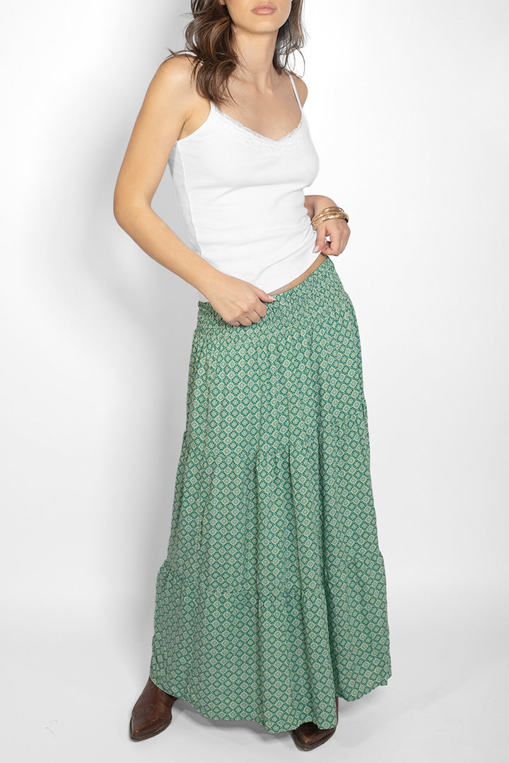 Long ruffled skirt | Subdued Classic