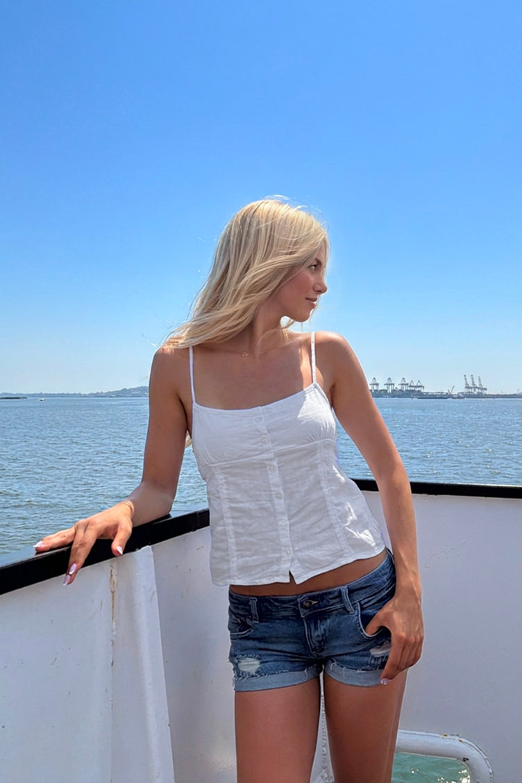 Tank top with buttons | Subdued Hot Sale