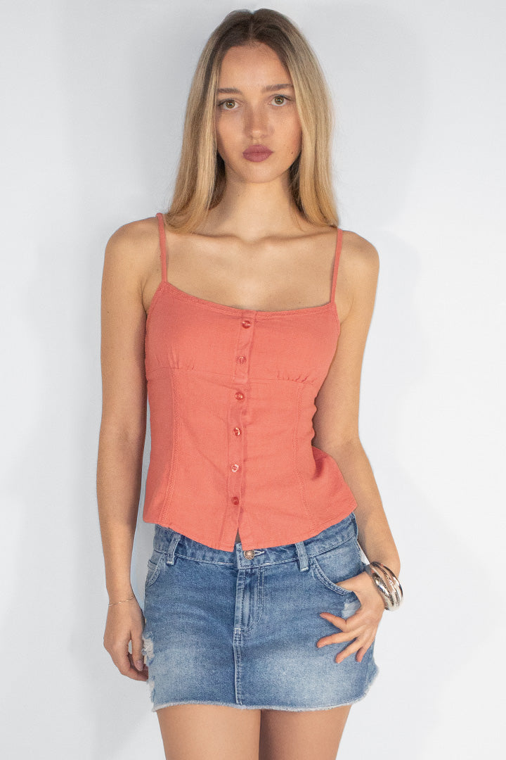 Tank top with buttons | Subdued Hot Sale