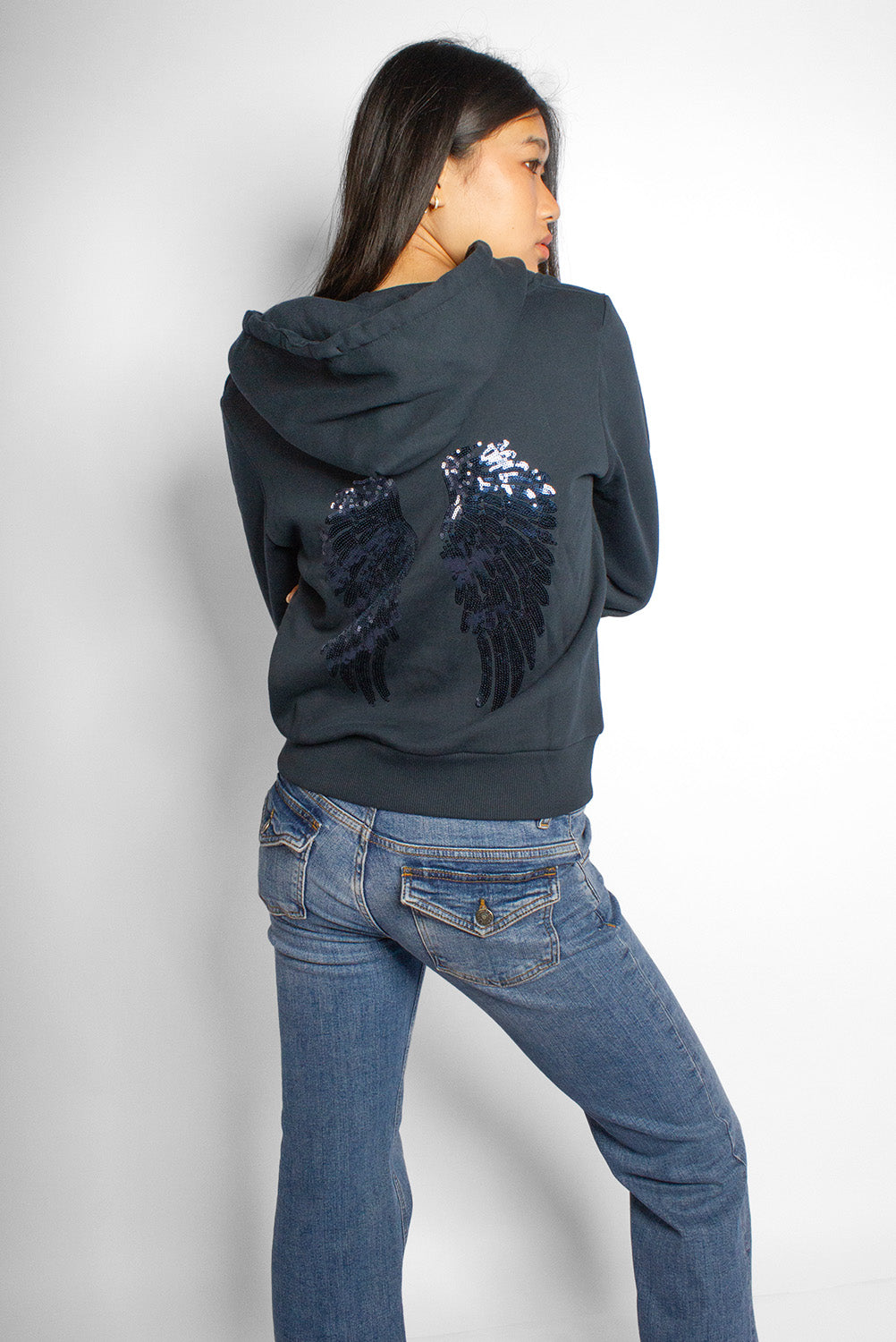 Wings zip-up hoodie | Subdued Top Pick