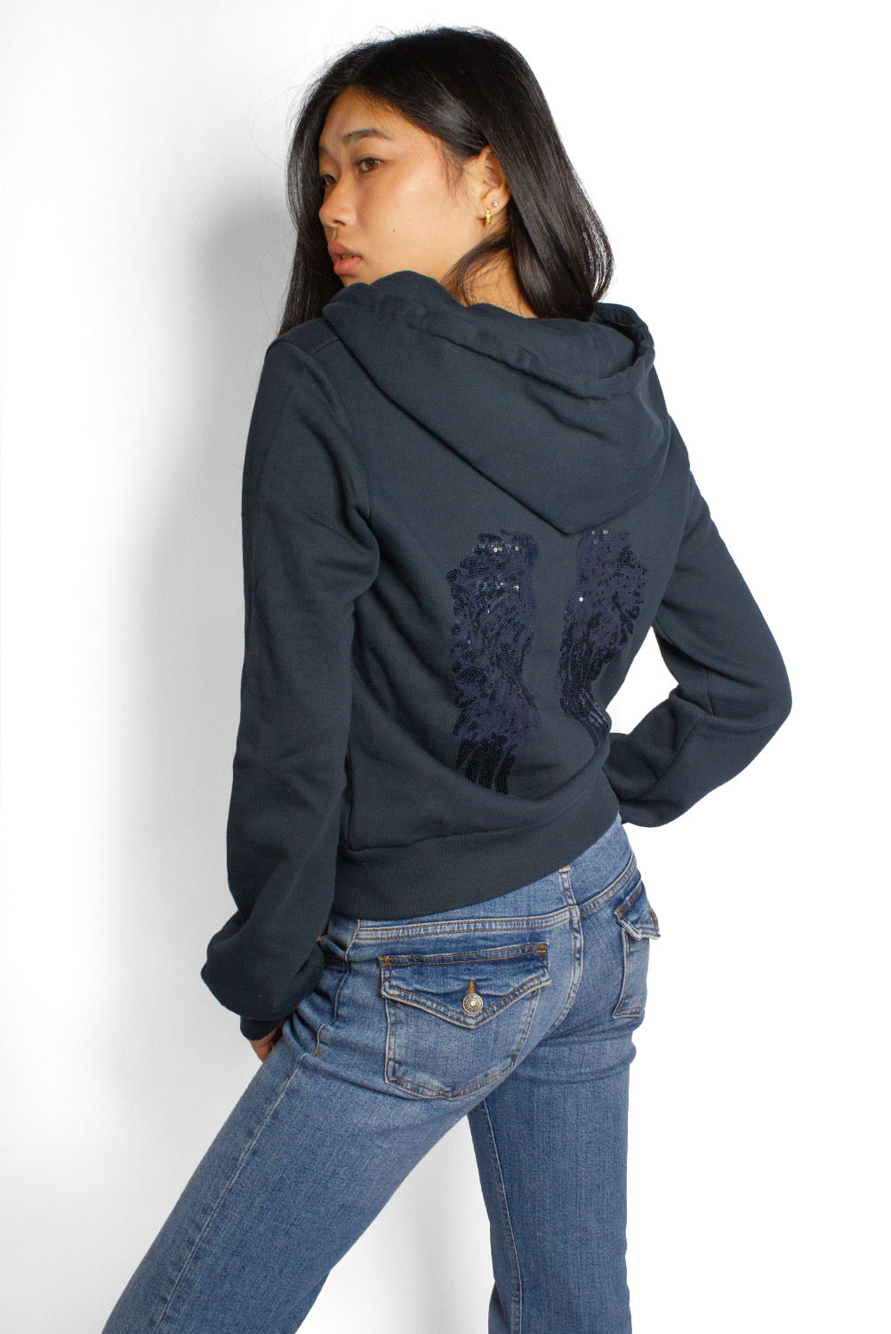 Wings zip-up hoodie | Subdued Top Pick