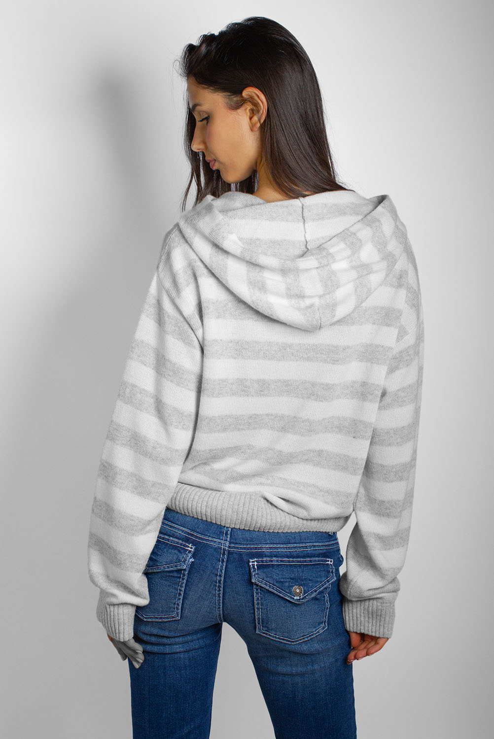 Hooded cardigan | Subdued Signature