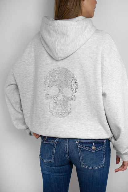 Rhinestone skull hoodie | Subdued Value