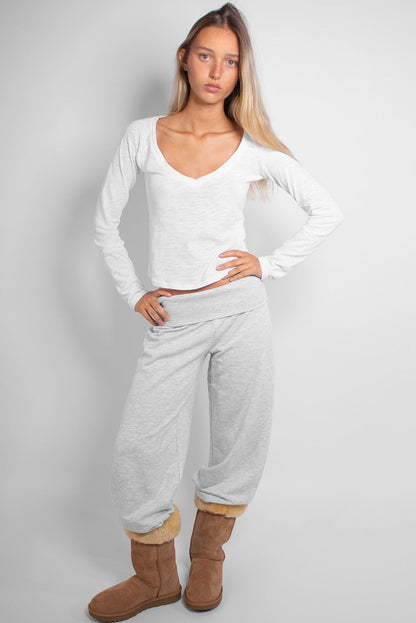 Long-sleeved crew-neck T-shirt | Subdued Exclusive