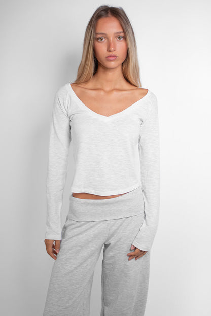 Long-sleeved crew-neck T-shirt | Subdued Exclusive
