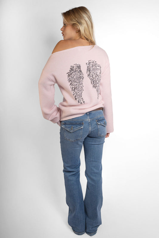 Wings sequin sweater | Subdued Smart Buy