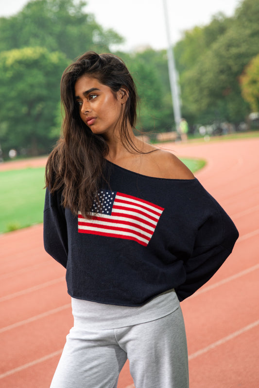 USA Flag Sweater | Subdued Classic