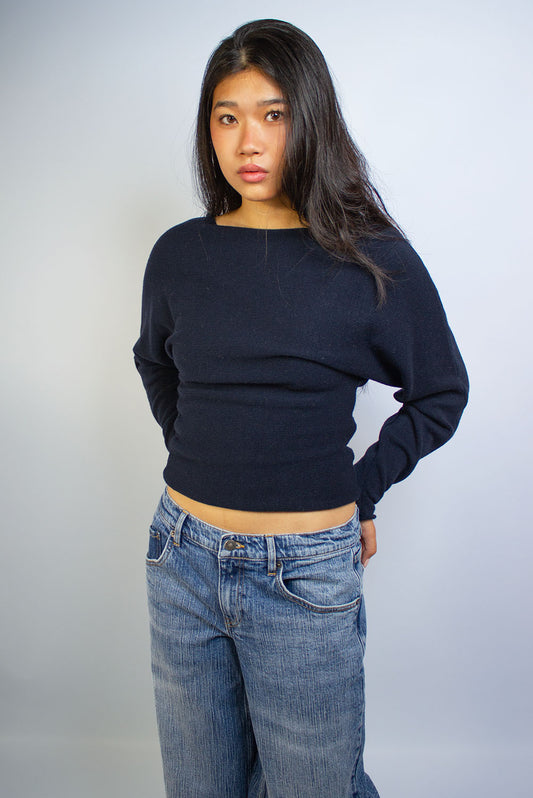 Boat neck sweater | Subdued New