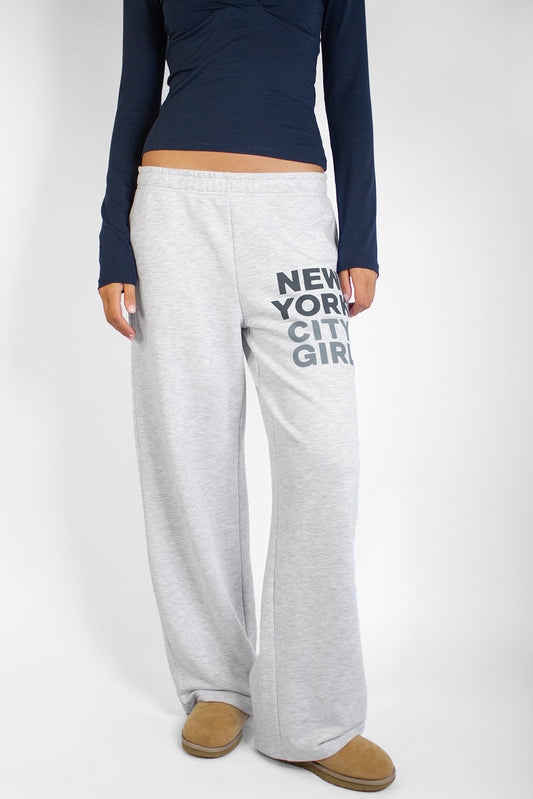 New York City Girl Wide-Leg Sweatpants | Subdued Smart Buy