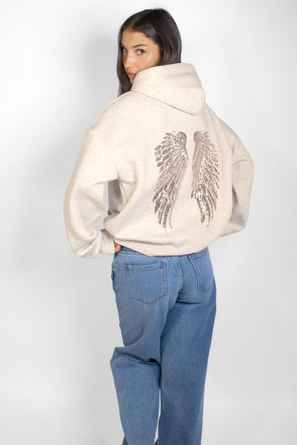 Wings sequin hoodie | Subdued Exclusive