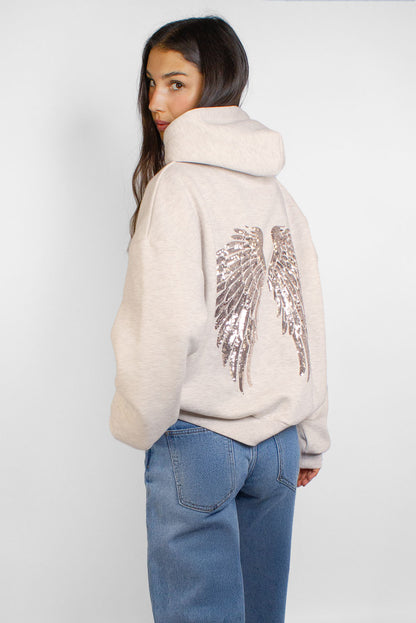 Wings sequin hoodie | Subdued Exclusive