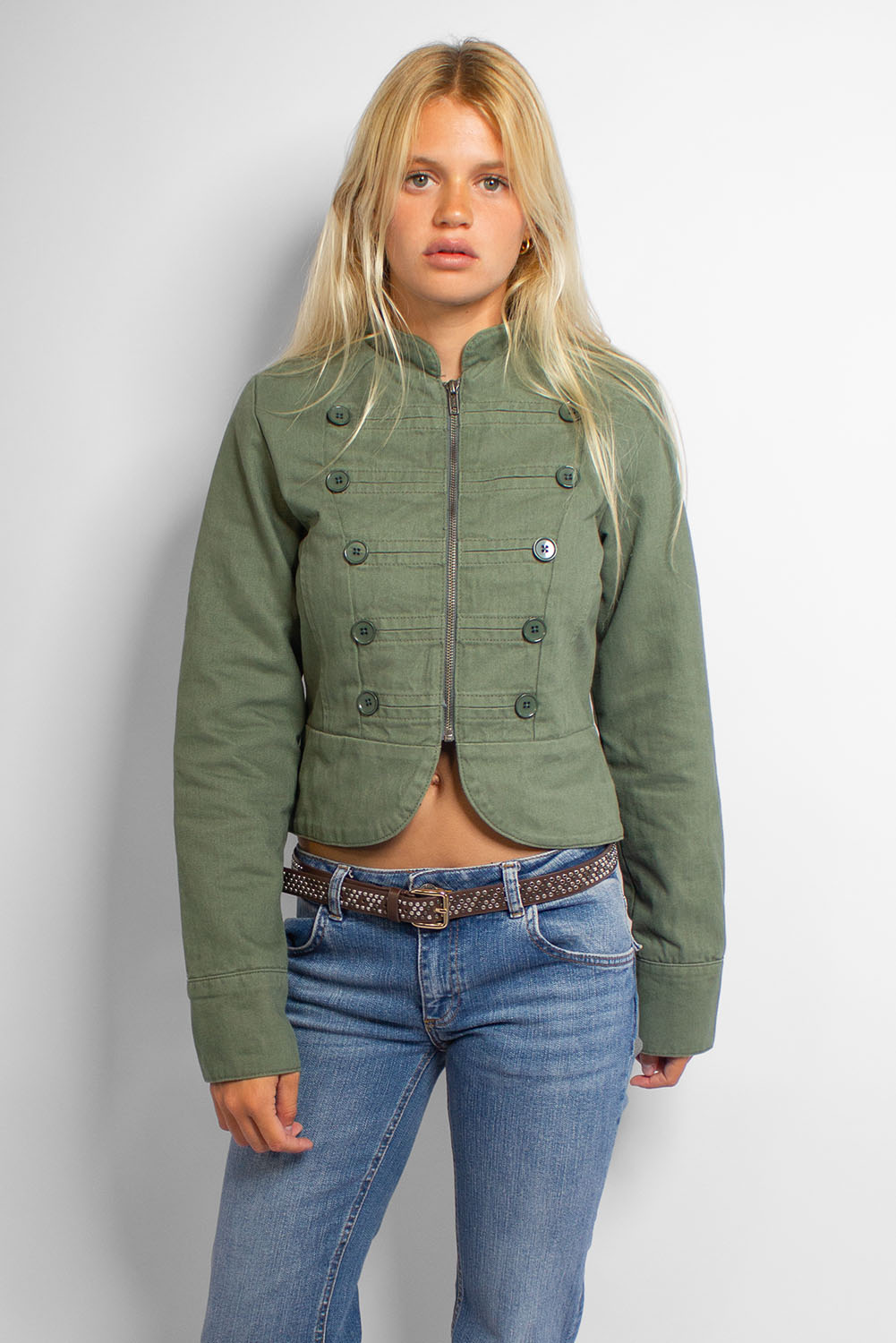 Double-button jacket | Subdued Value