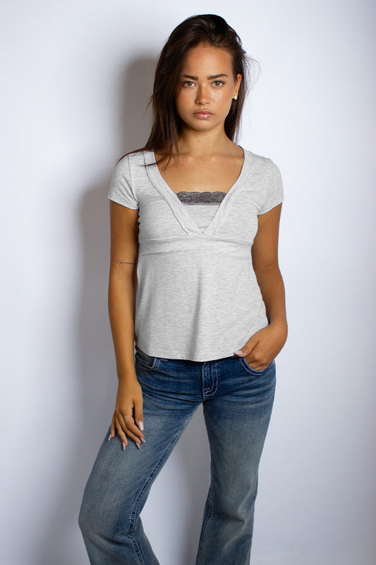 V-neck T-shirt | Subdued Top Pick