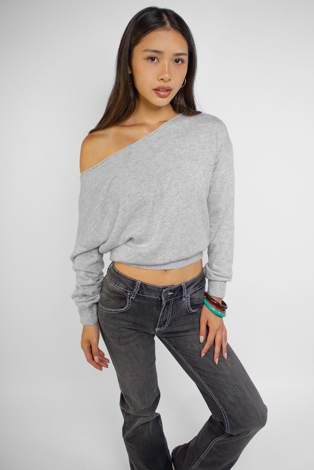 Boat neck sweater | Subdued Value